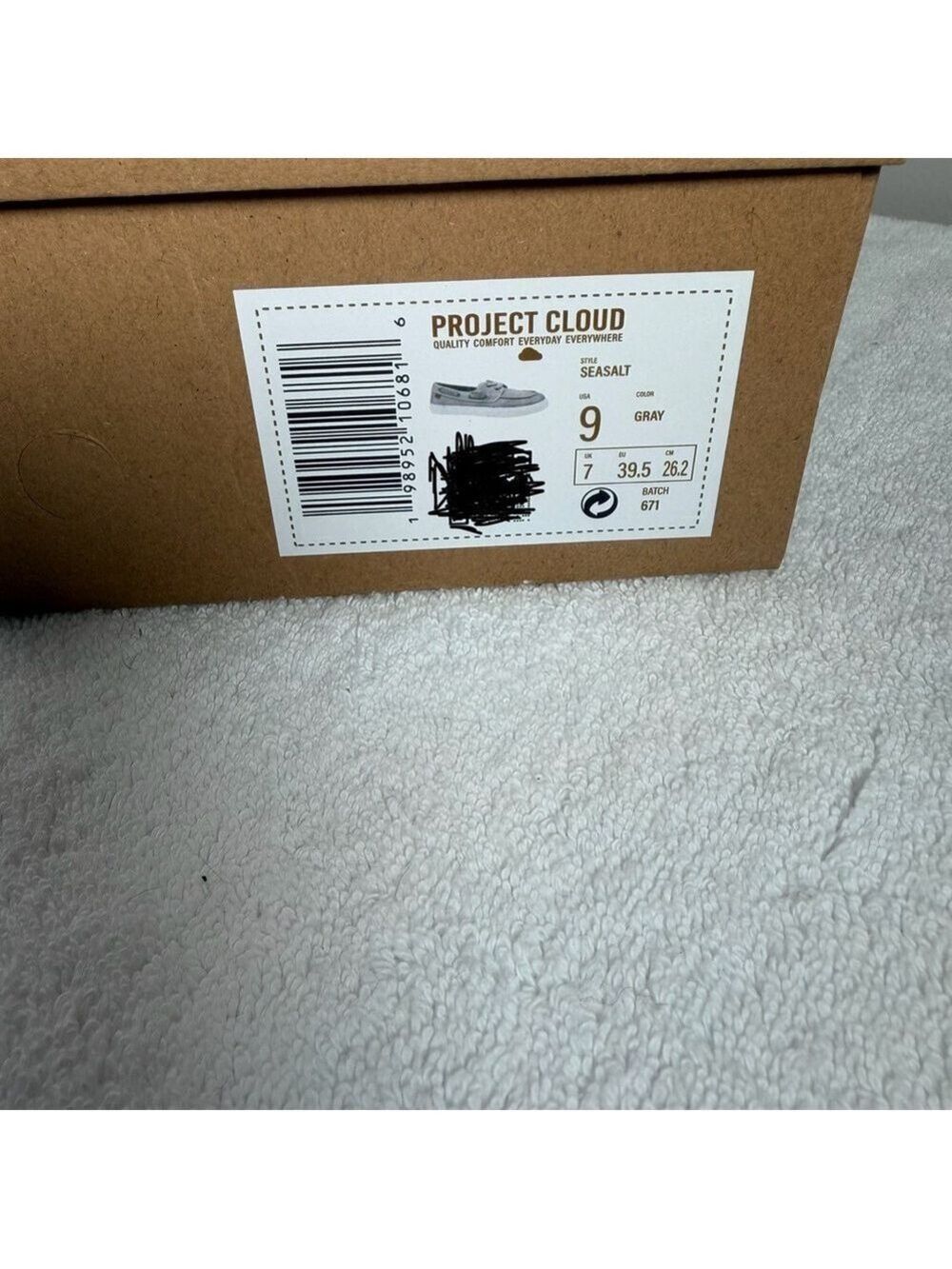 Project Cloud Gray Boat Shoes Size 9 - Picture 7 of 8